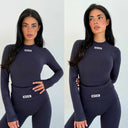 UNIQUE THE LABEL NENA LONGSLEEVE TOP DEEP DARK NAVY