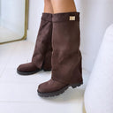 BOTTES SUEDINE VEGAS DES8076 - KAKI/DAIM
