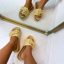*SALE* DUBBELE STRIK SLIPPER 3890 - YELLOW