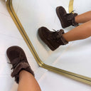 FLUFFY BOOT 9077 - BROWN