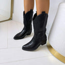 DIANA COWBOY LAARS CC2332 - BLACK