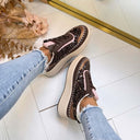 PAILLETTEN SNEAKER 8-522 - BROWN
