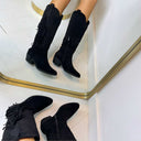 *SALE* COWBOY FRINGE LAARS DES8083 - BLACK
