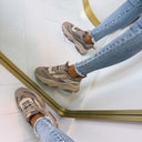 STEVE MADDEN POSSESSION-E SNEAKER 4652 - TAUPE/GRY SUE