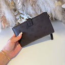 GUESS BLAKE SLG DOUBLE ZIP ORGANIZER PD2222157 - BROWN LOGO