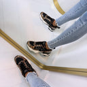 STEVE MADDEN SNEAKER SEDGWICK 5441 - BLK/LEOPARD