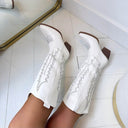 *ACTIE* JENTE COWBOY LAARS T-278 - WHITE