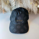 GUESS PRINTED PEONY LOGO CAP AW5502POL01 - BLACK
