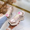 BUFFALO CLAW SNEAKER 16352 - CREAM/ROSE