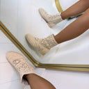 WOVEN BOOT XJ-1000 – BEIGE