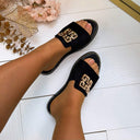 INNA SLIPPER M-42 - SCHWARZ