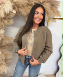 GUESS AZHA SHERPA BOMBER V6YL08W3267 - G1AQ TAUPE