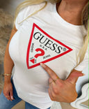 GUESS NEW SS CN ORIGINAL LOGO T-SHIRT W6YI54K4870 - G011 WHITE