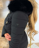 GUESS JOLANDA STRETCH PUFFER WINTERJACKET W6BL77W4713 - BLACK