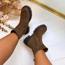 PRINTY BOOT A1027 - BROWN