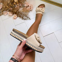 LOVA BOW SLIPPER 22-42 - BEIGE