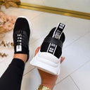 STEVE MADDEN MATCH-E SNEAKER 4643 - **BLACK**