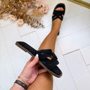 STRAPE SLIPPER 9826 - BLACK