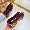 DWRS SALTA VERNIZ SNEAKER B12092-02 - AUBERGINE