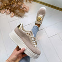 *SALE* ROSA EMBLEEM SNEAKER 9213 - TAUPE