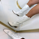 *ACTIE* JENTE COWBOY LAARS T-278 - WHITE