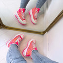 PLATEAU DETAIL SNEAKER LS-680 - FUCHSIA