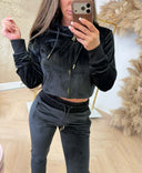 RD SIGNATURE ROMI VELVET JACKET - BLACK