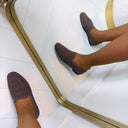 LA STRADA INSTAPPER 2111884-9020 - DK BROWN/BRONZE KNITTED