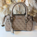 GUESS LEONA LOGO TRIPLE SATCHEL BAG SG991705