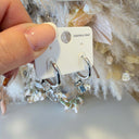 CLOVER PEARL EARRING EH1150 - SILVER