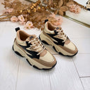*LAATSTE MAAT 36* STEVE MADDEN PROGRESSIVE SNEAKER 0096 - KHAKI/BLACK