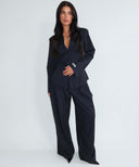 UNIQUE THE LABEL ROSIE BLOUSE PS DARK NAVY