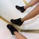 STEVE MADDEN MUSTANG WEDGE 4987 - BLACK SUEDE
