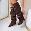 BETTY SLEEVE LAARS *DES8596* - BROWN/SUE