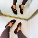 ANNE FRINGE MOCASSIN AQ212 - MARRON