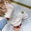 SPARKLE SNEAKER BK-2506 - BEIGE