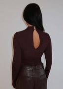 UNIQUE THE LABEL SARA BODYSUIT BURGUNDY