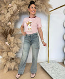 GUESS TENNIS LADY BEAR SS T-SHIRT V6BI14K6742 - G6R4 PINK