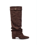 DAISY STIELSTIEFEL MIT ABSATZ DES8528 - BROWN/PU