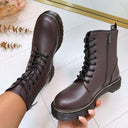 LEATHER LOOK VETERBOOT BS25A