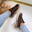 NEW SNEAKER C3965 - BROWN