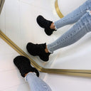 GLITTER SNEAKER 8-210 - BLACK
