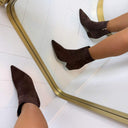 SUEDINE HAK BOOTY DES8339 - BROWN/S