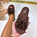 BASIC FRINGE SLIPPER OM6622 - BRAUN