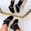 REAL LEATHER PANTOFFEL 2521 - BLACK