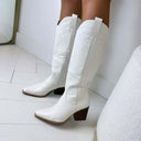 LANGE COWBOYSTIEFEL DES8013 - WHITE