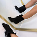 FRINGE BOOT K-99501 - BLACK