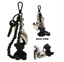 STEVE MADDEN D-BEARY KEY/BAGCHAIN BLACK