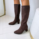 BESTIE SUEDINE HEEL DES8037 – BROWN/SUE