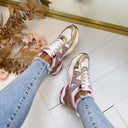STEVE MADDEN SNEAKER SEDGWICK 5441 - PINK/GOLD